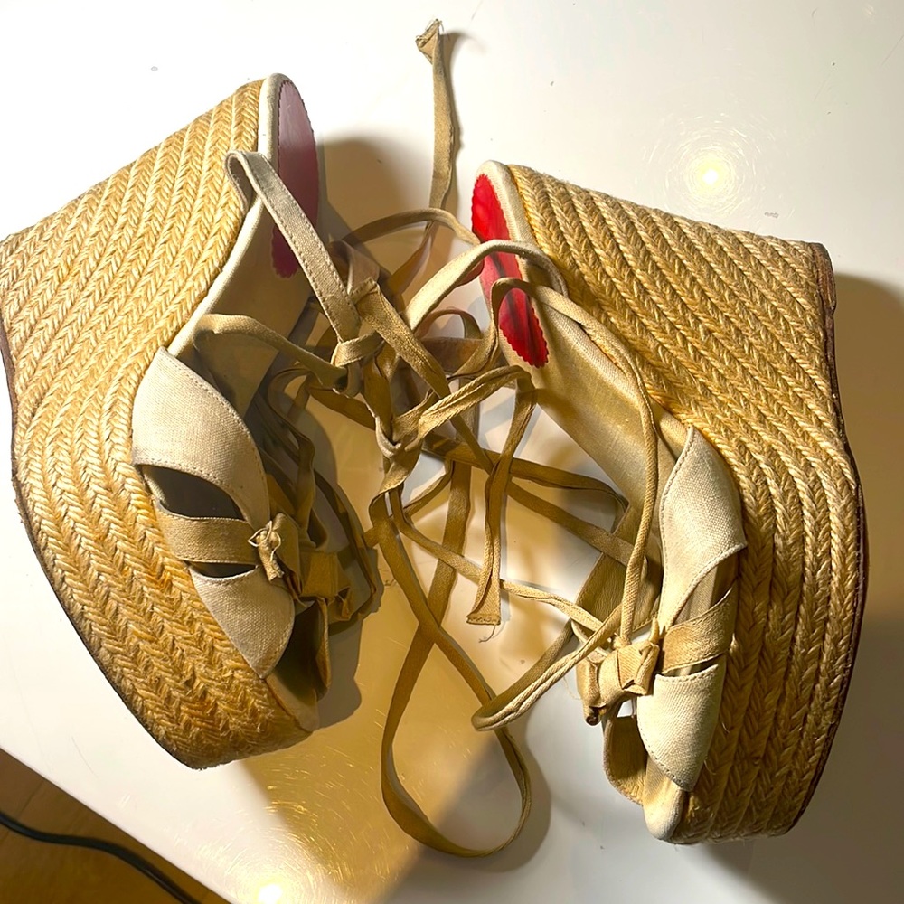 Christian Louboutin wedge shoes